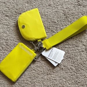 Lululemon Yellow Wristlet Set NWT